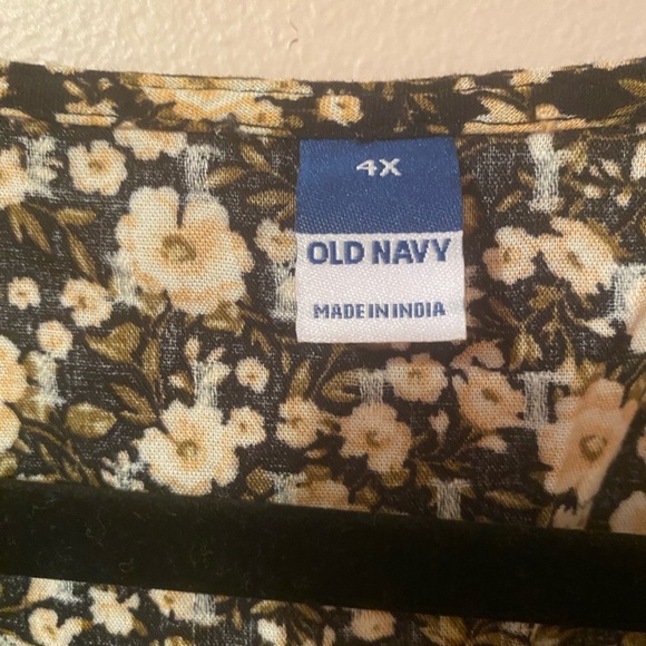 Old Navy V-Neck Floral Poet Blouse | Sz 4x | NWT - Picture 4 of 5